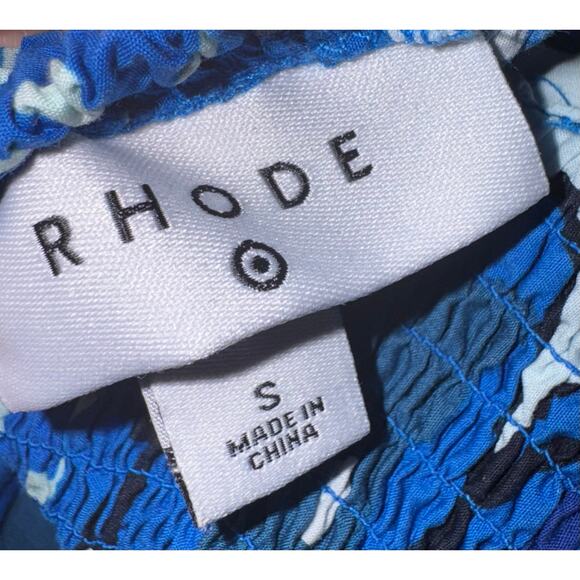 Rhode x Target Zinnia Floral Tiered Mini Dress Small Tropical Hawaiian Vacation - Picture 10 of 10